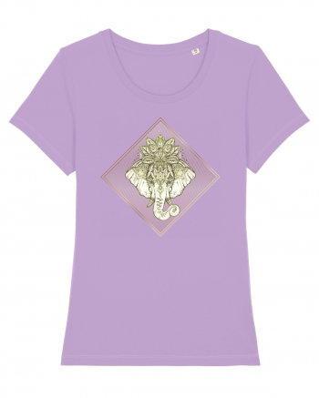 Golden Elephant Mandala  Lavender Dawn