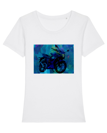 Bike painting White