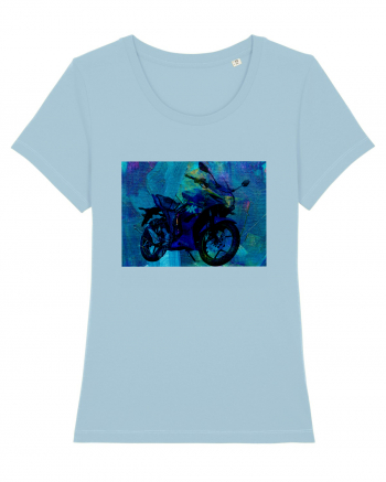 Bike painting Sky Blue