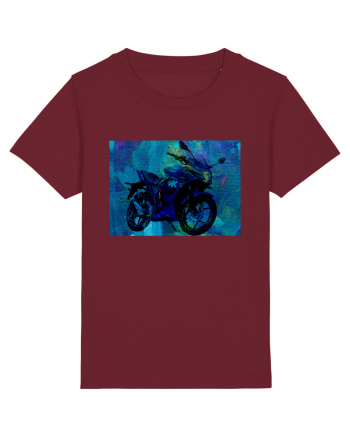Bike painting Burgundy