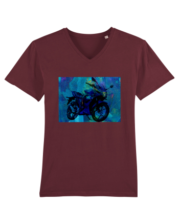 Bike painting Burgundy