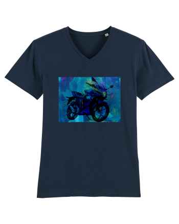 Bike painting French Navy