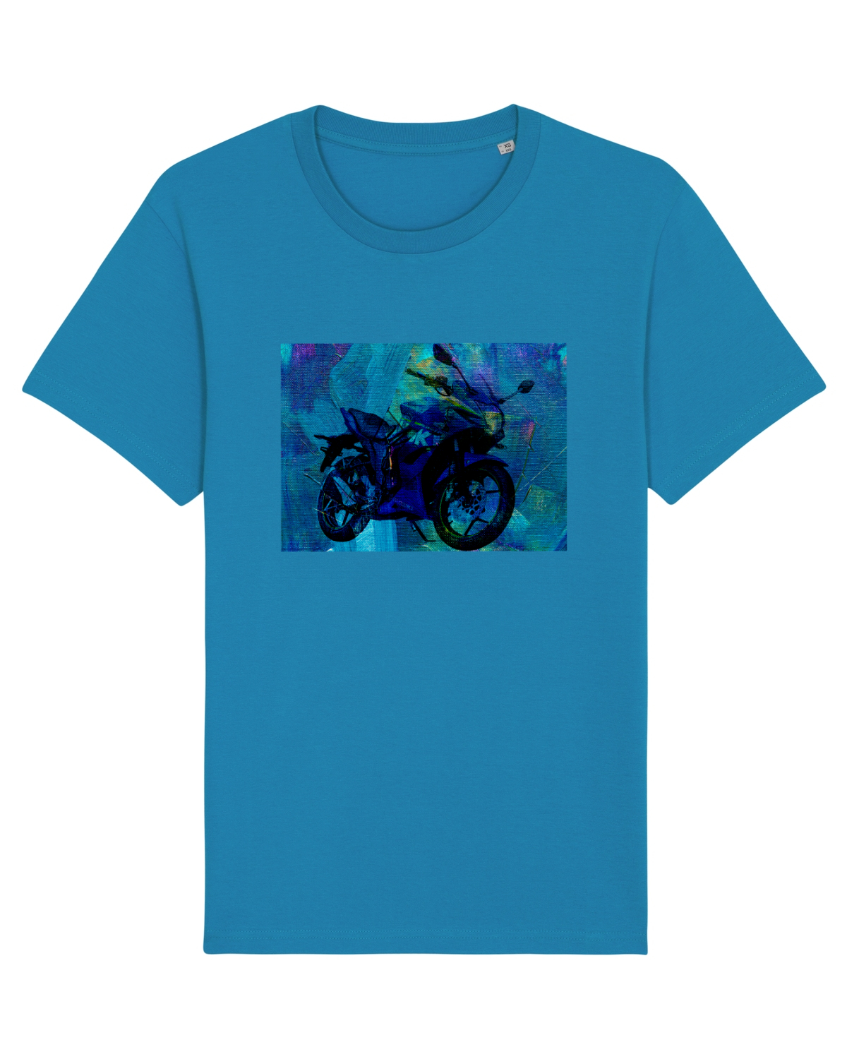 Tricou mânecă scurtă Unisex Rocker Azur