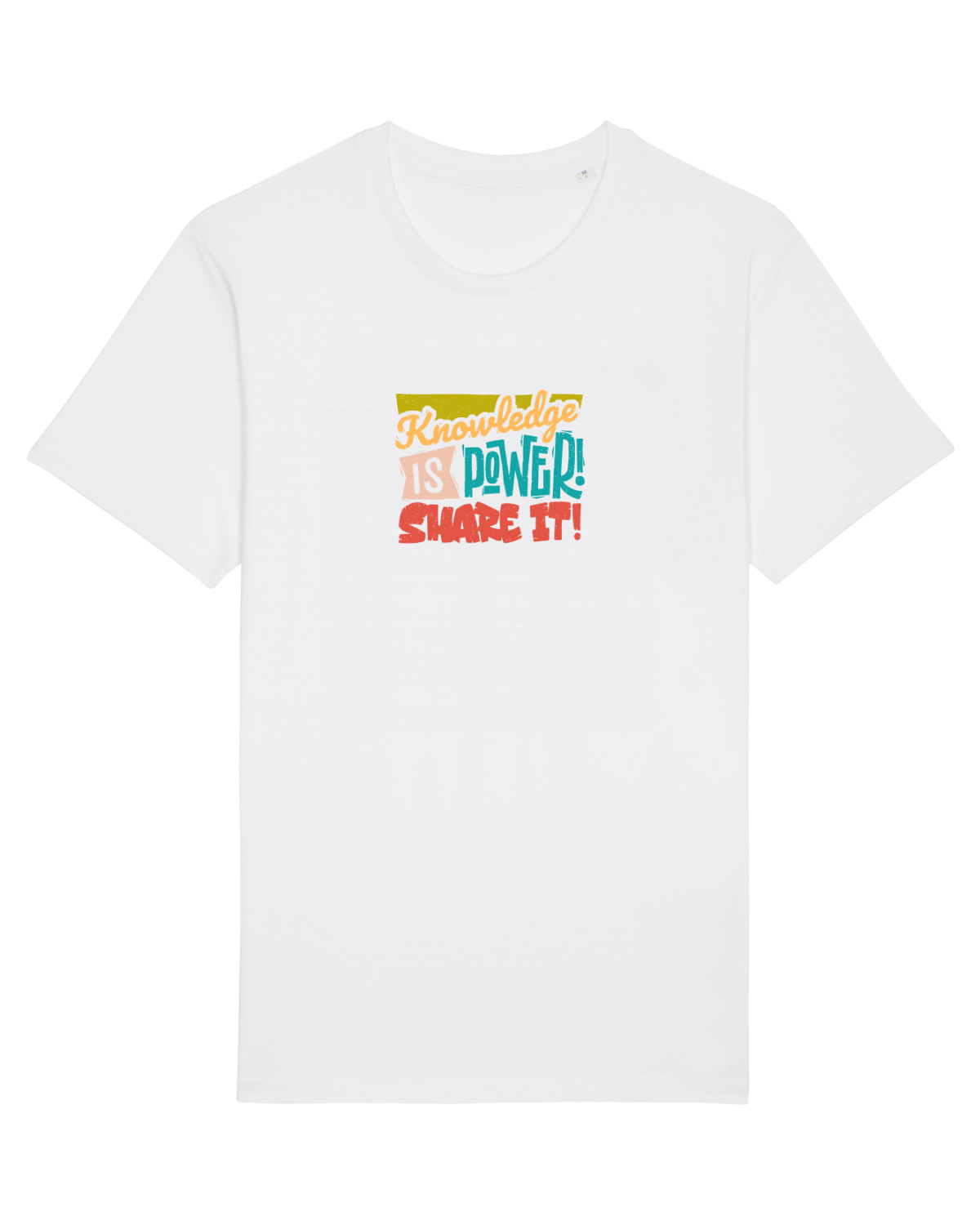 Tricou mânecă scurtă Unisex Rocker White