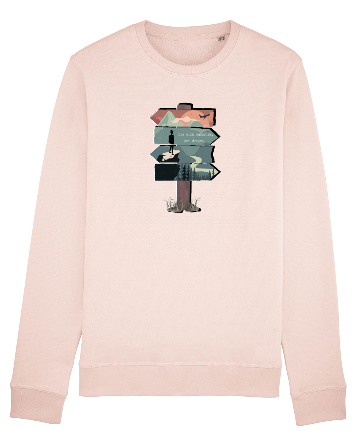 Bluză mânecă lungă Unisex Rise Candy Pink