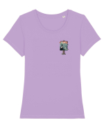 Călătorie Tricou mânecă scurtă guler larg fitted Damă Expresser