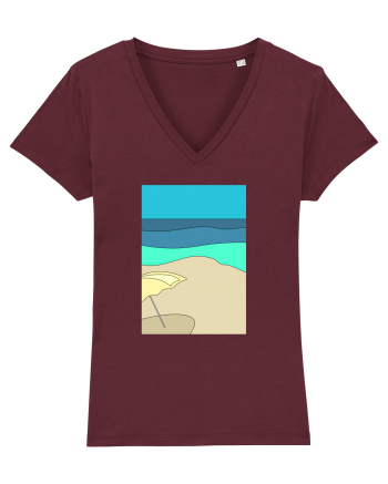Static Beach Burgundy