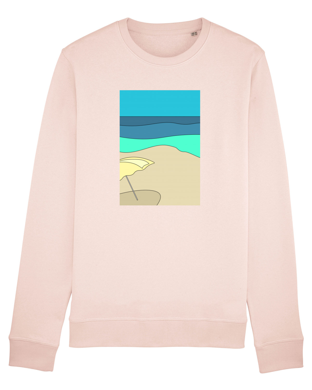 Bluză mânecă lungă Unisex Rise Candy Pink