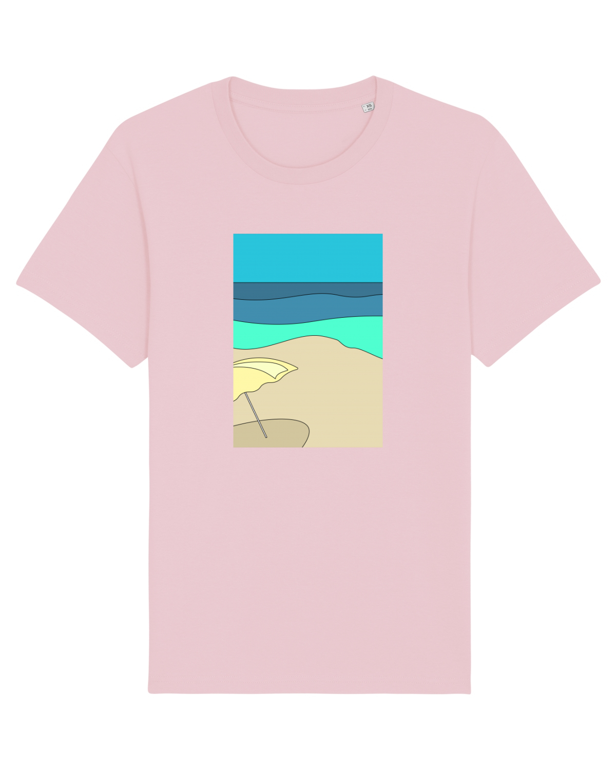 Tricou mânecă scurtă Unisex Rocker Cotton Pink