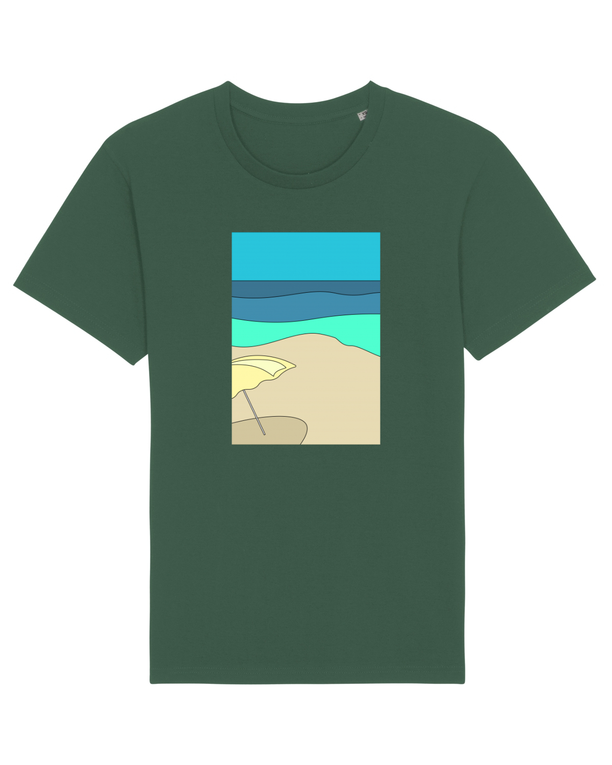 Tricou mânecă scurtă Unisex Rocker Bottle Green