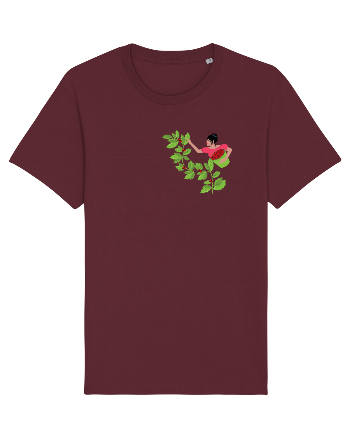 Tricou mânecă scurtă Unisex Rocker Burgundy