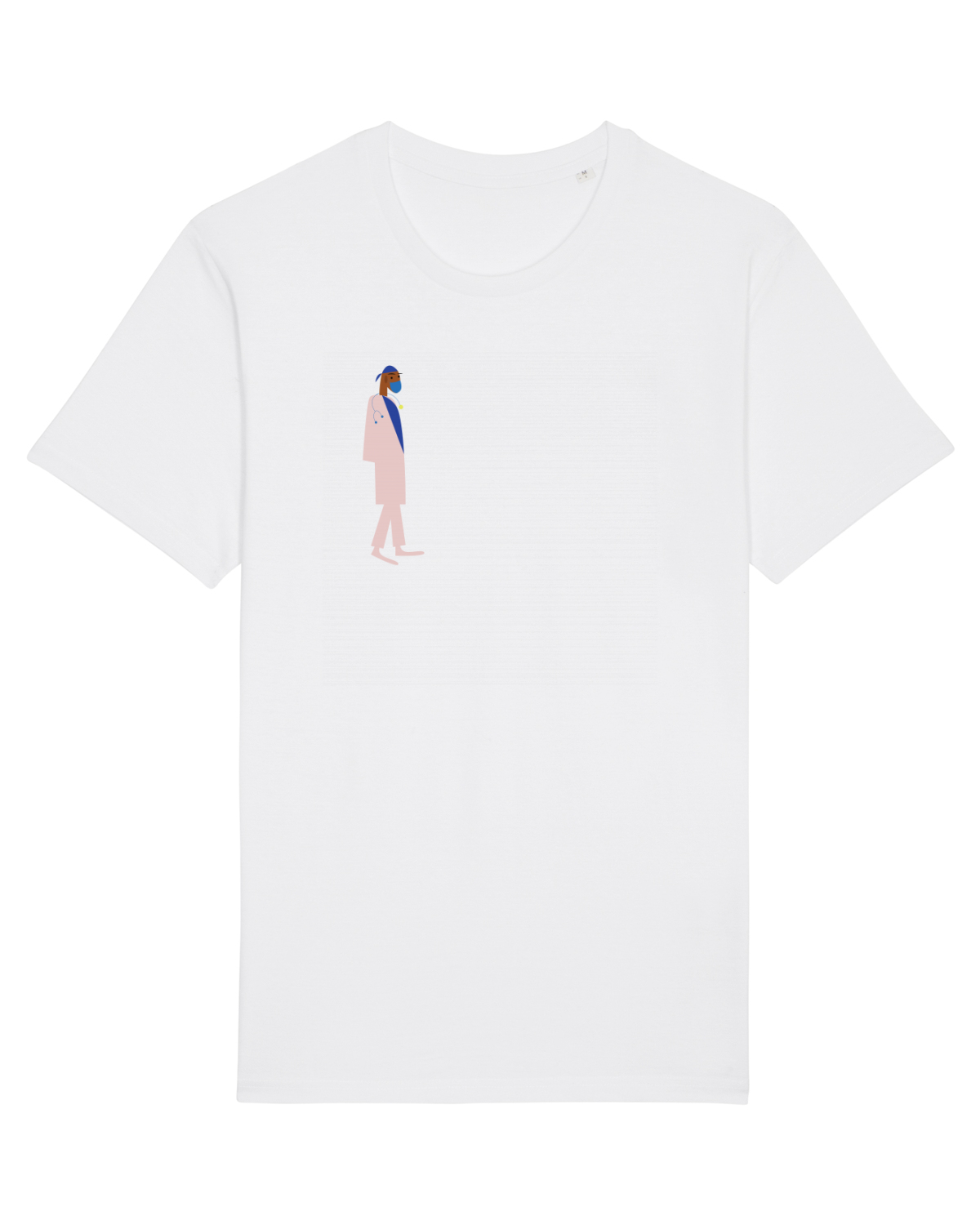 Tricou mânecă scurtă Unisex Rocker White
