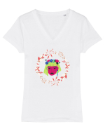 Nature Tricou mânecă scurtă guler V Damă Evoker