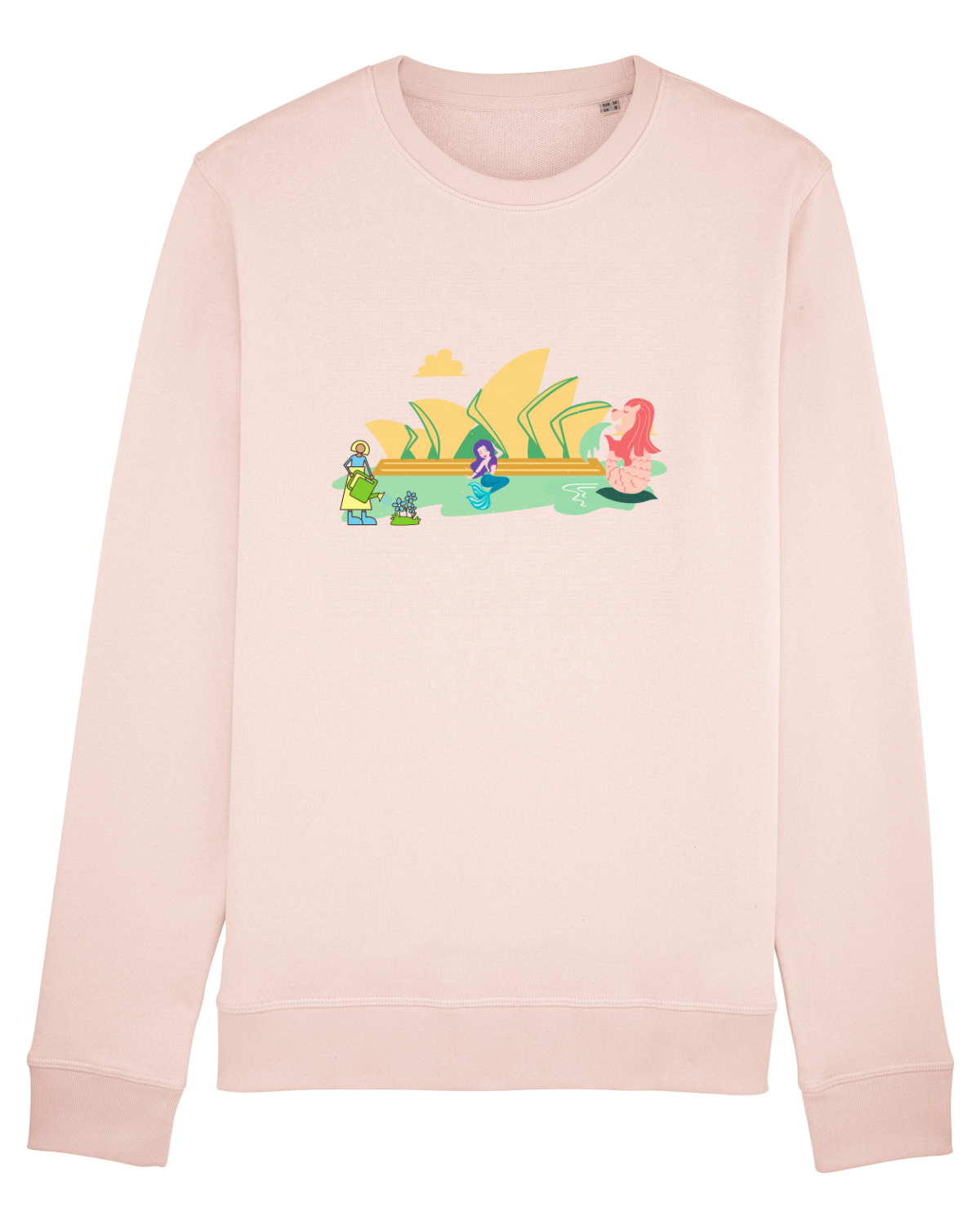 Bluză mânecă lungă Unisex Rise Candy Pink