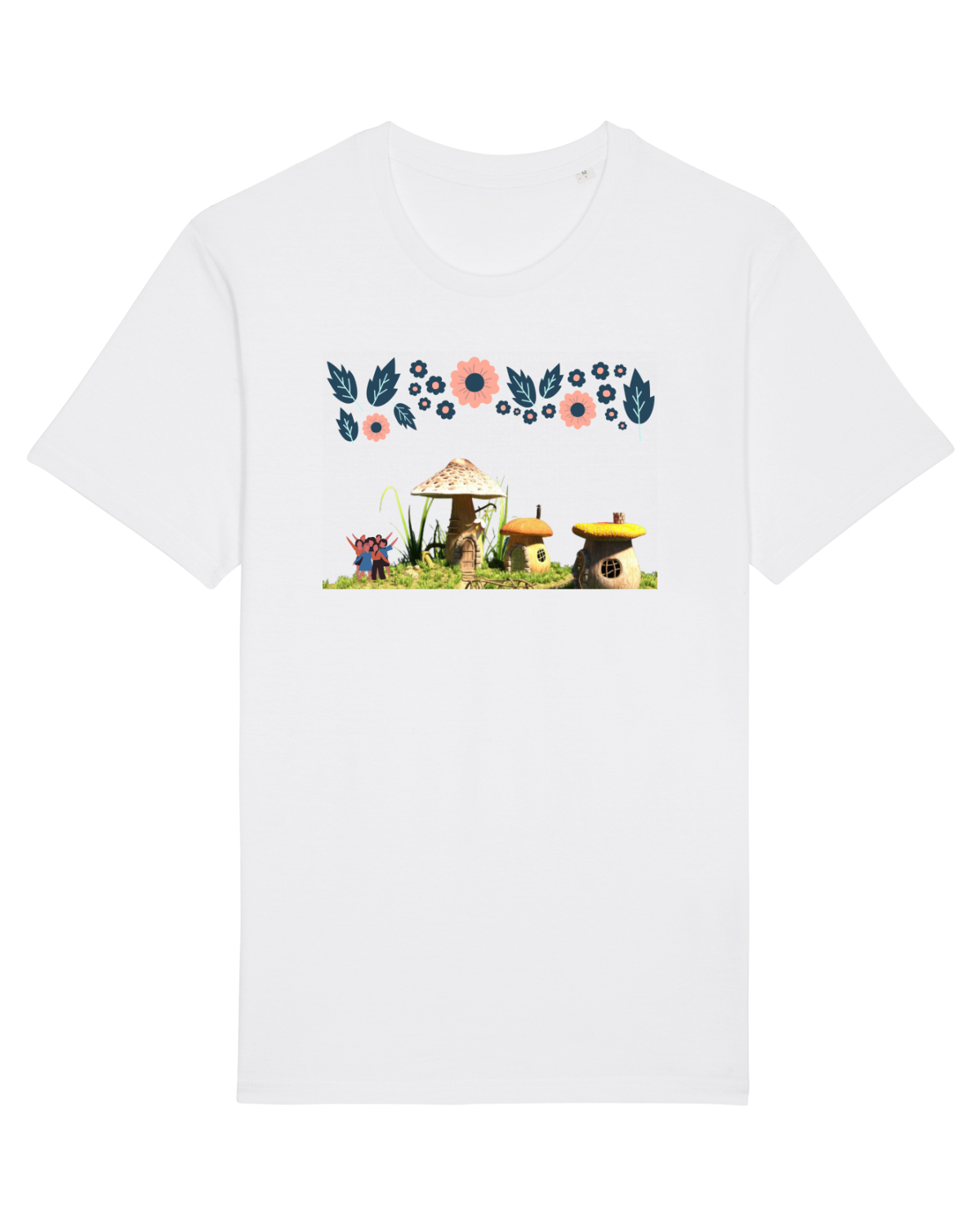 Tricou mânecă scurtă Unisex Rocker White