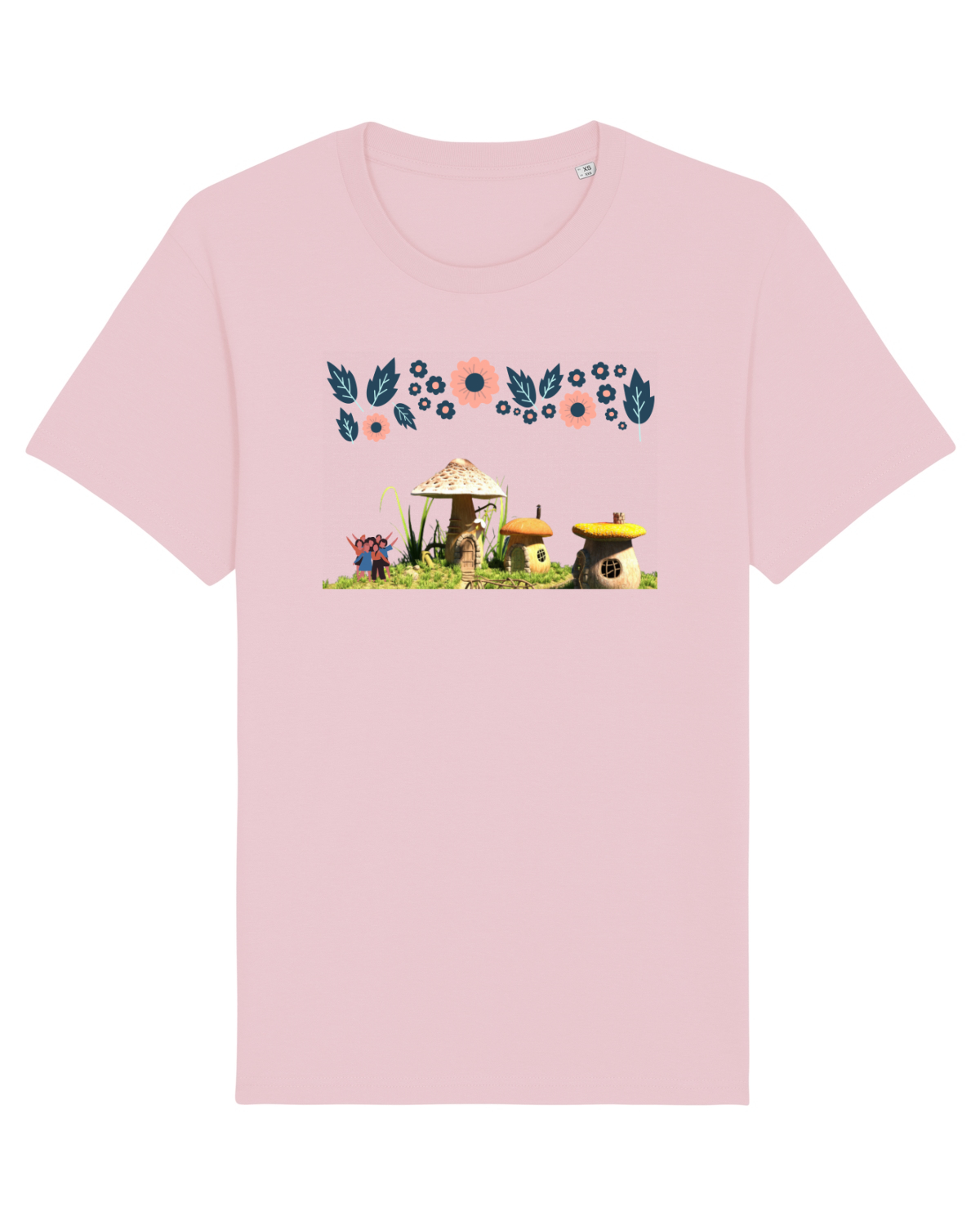 Tricou mânecă scurtă Unisex Rocker Cotton Pink