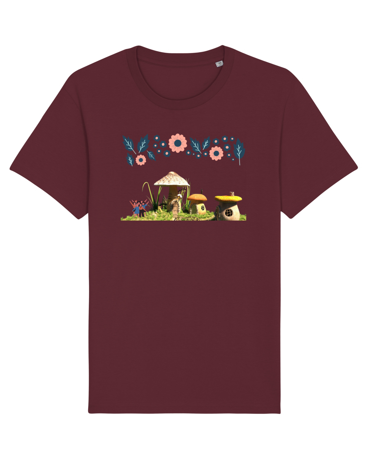Tricou mânecă scurtă Unisex Rocker Burgundy