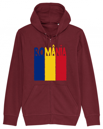 Romania Tricolor Burgundy