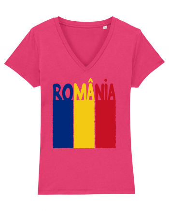 Romania Tricolor Raspberry