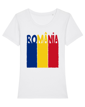 Romania Tricolor White