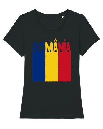 Romania Tricolor Black