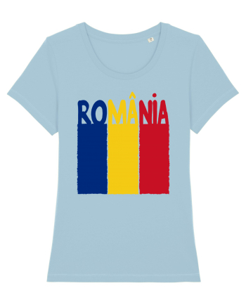 Romania Tricolor Sky Blue