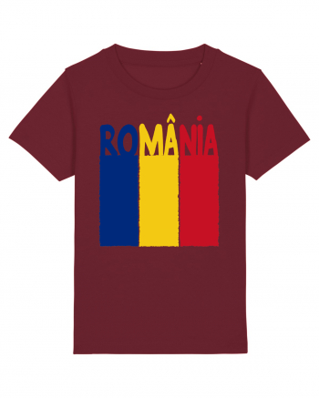 Romania Tricolor Burgundy