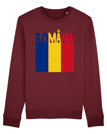 Romania Tricolor Burgundy