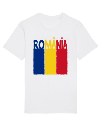 Romania Tricolor White