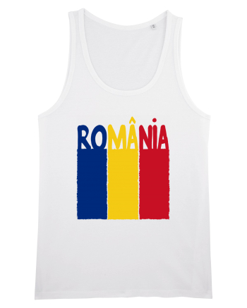 Romania Tricolor White