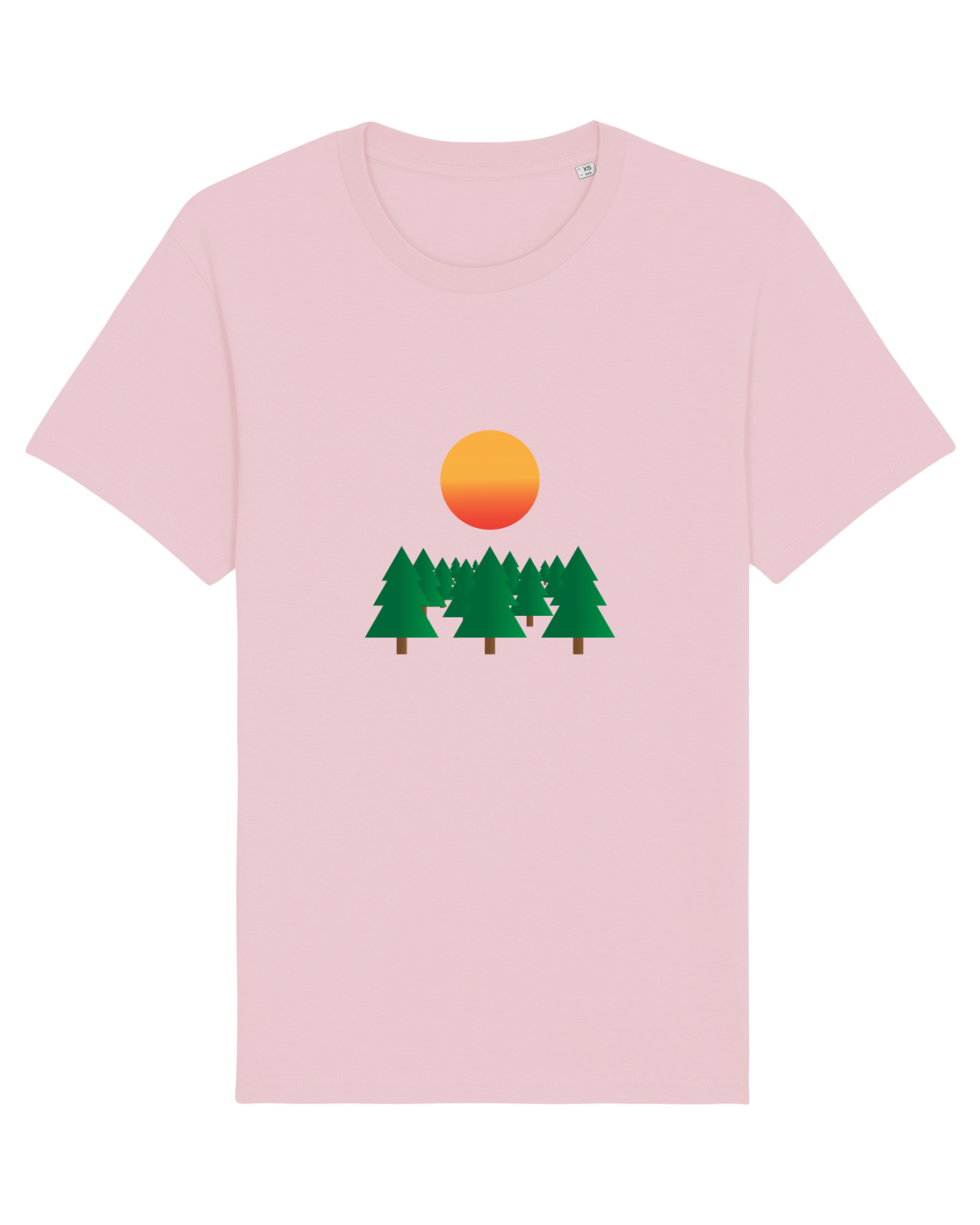 Tricou mânecă scurtă Unisex Rocker Cotton Pink