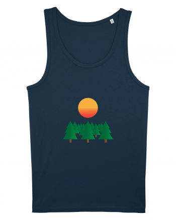 Forest Sunset Navy