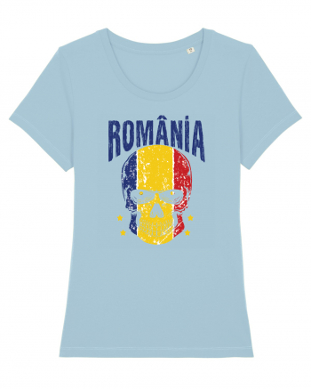 Romania Craniu Tricolor Sky Blue