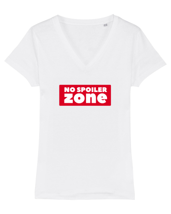 No Spoiler Zone Box White