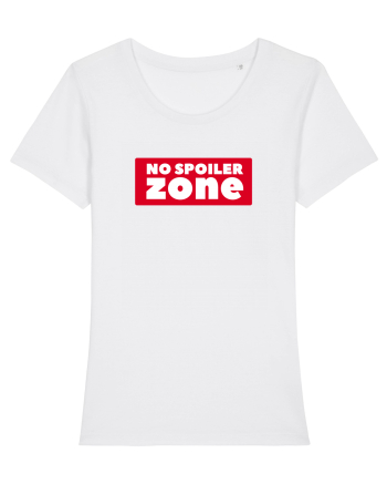 No Spoiler Zone Box White