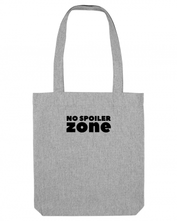 No Spoiler Zone Black Heather Grey