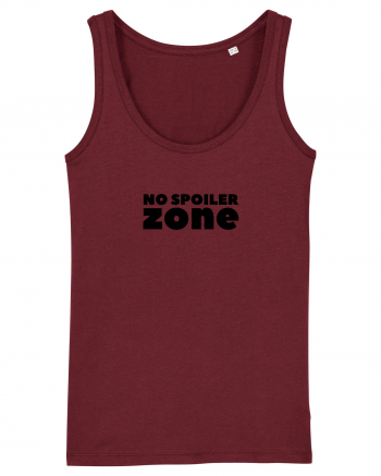 No Spoiler Zone Black Burgundy