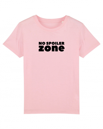 No Spoiler Zone Black Cotton Pink