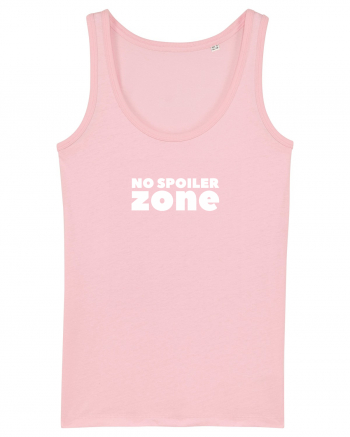 No Spoiler Zone White Cotton Pink