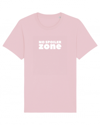 No Spoiler Zone White Cotton Pink