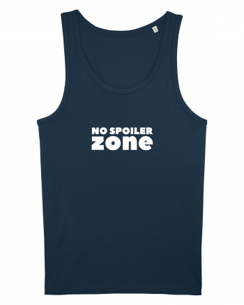 No Spoiler Zone White Navy