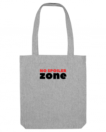 No Spoiler Zone Black Heather Grey