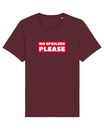 No Spoilers Please Box Burgundy