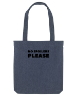No Spoilers Please Black Sacoșă textilă