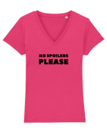 No Spoilers Please Black Tricou mânecă scurtă guler V Damă Evoker