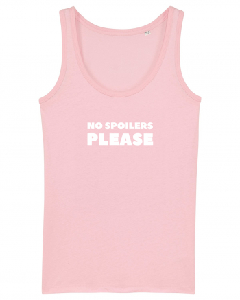 No Spoilers Please White Cotton Pink