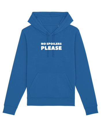 No Spoilers Please White Royal Blue