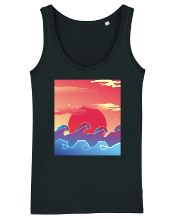 Geometric Sunset Black