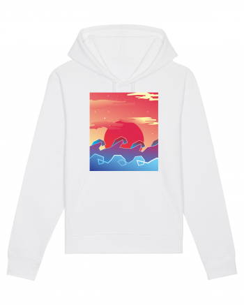 Geometric Sunset White