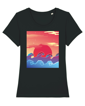 Geometric Sunset Black